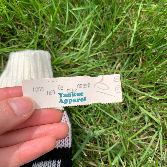 NWT Vintage 1980s Deadstock Teaser Plant Sweater - Picture 6 of 10